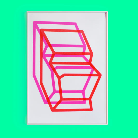 Polaroid Arcade Fluor Pink 1 and Fluor Red