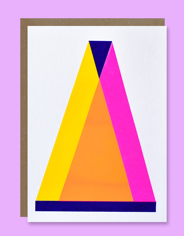 Triangle set of 4 cards