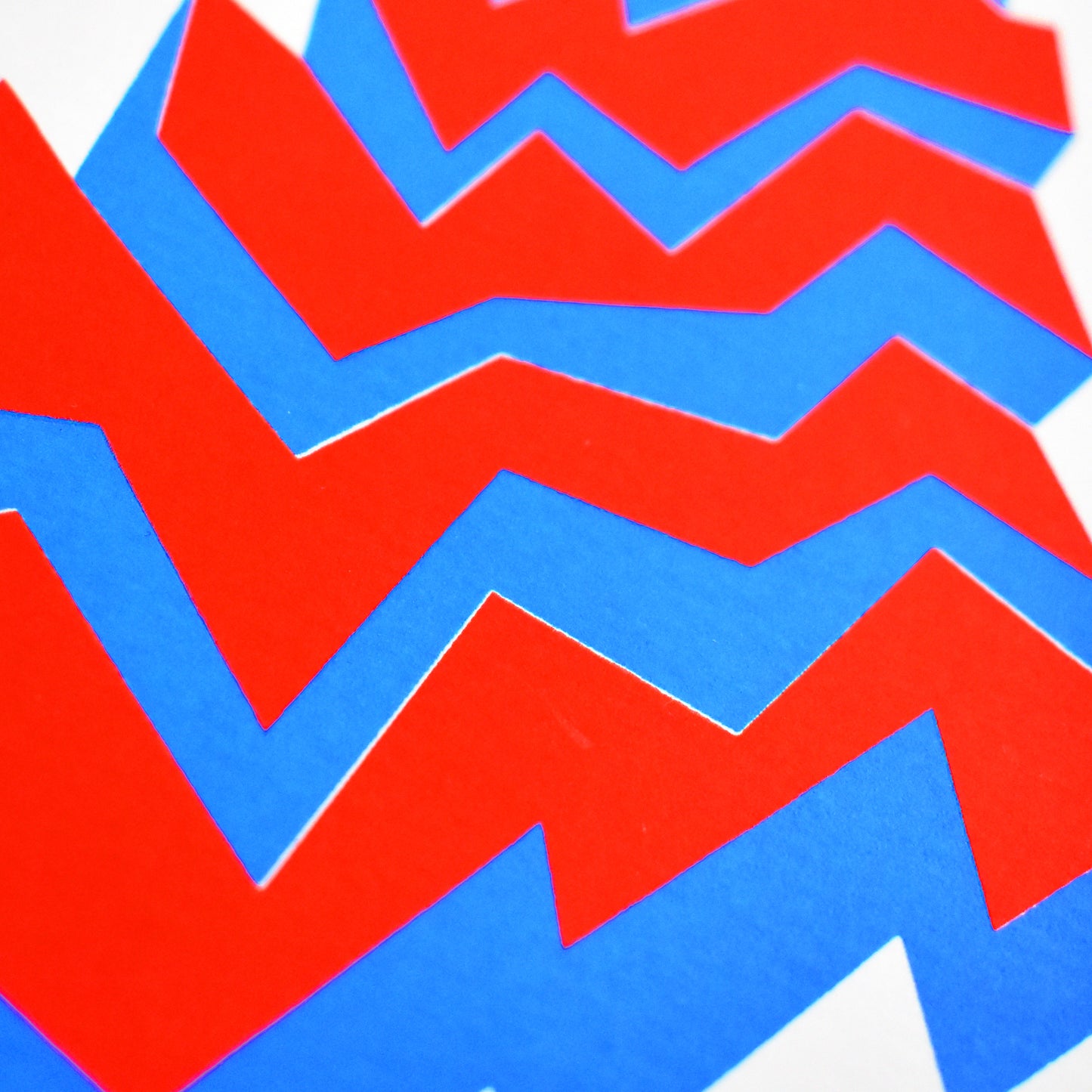 Blue and Red Zig Zag