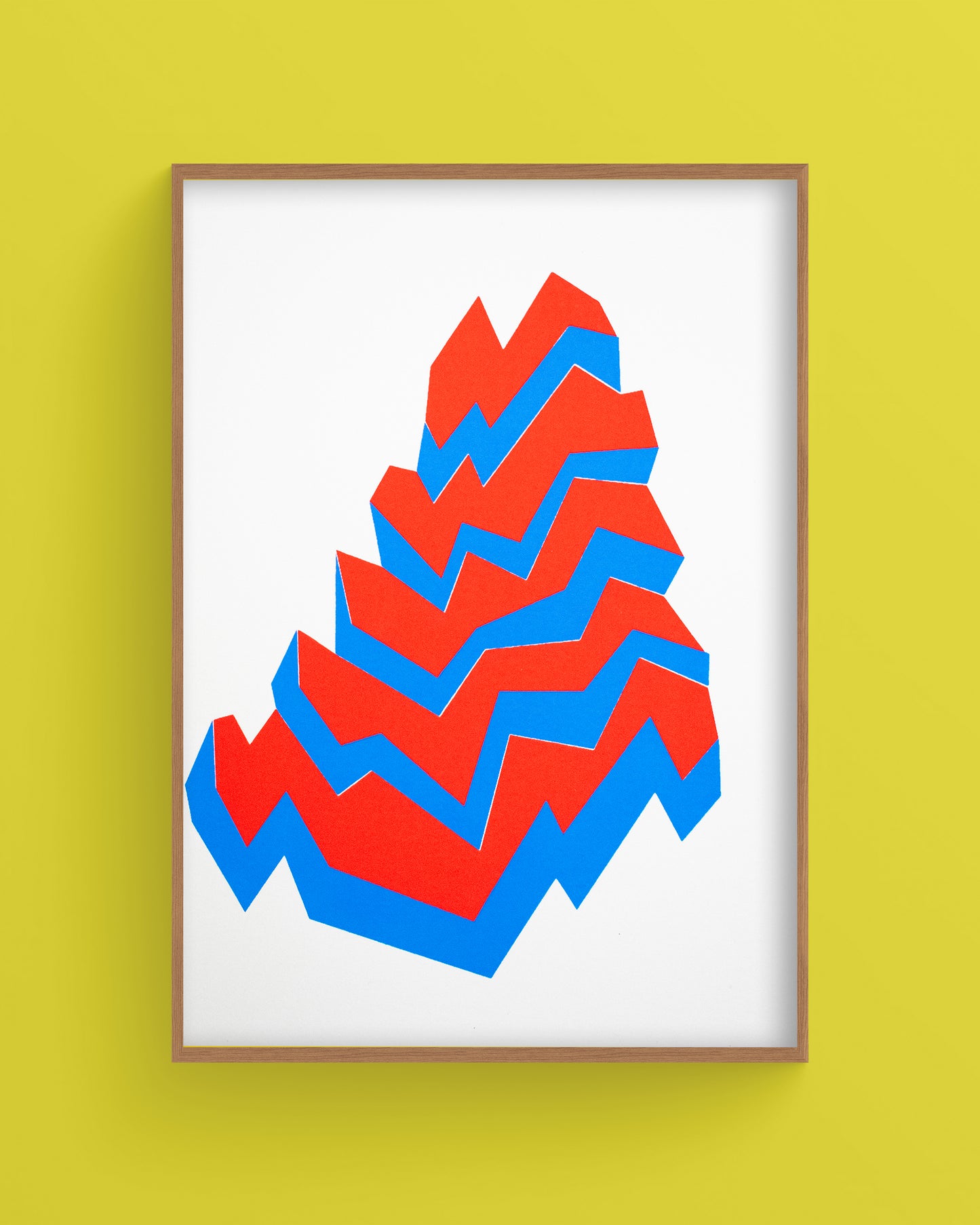 Blue and Red Zig Zag