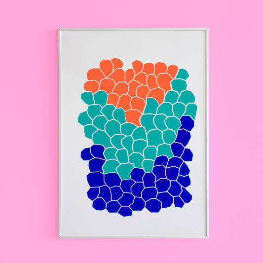 Orange Green Blue Shapes