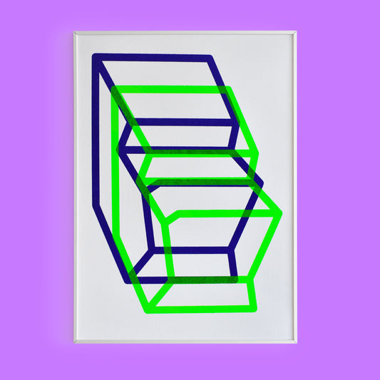 Polaroid Arcade Violet and Green Fluor