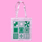 Tote bag Green Square