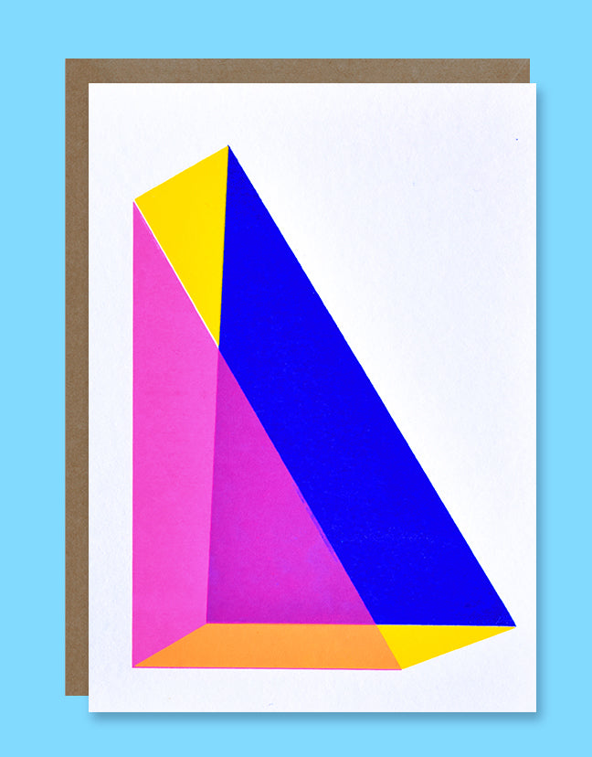 Triangle set of 4 cards